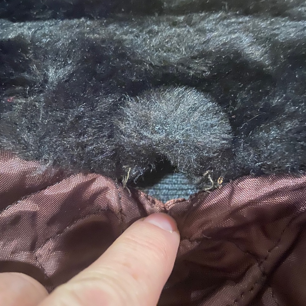 Vintage Black Faux Fur Coat - Picture 4 of 5